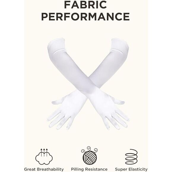 🤍✨ 6PCS 1920s White Accessories Flapper Great Gatsby Retro Costume Set NEW - Picture 6 of 14